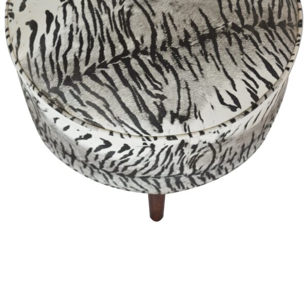 Zebra Print Footstool - Image 3