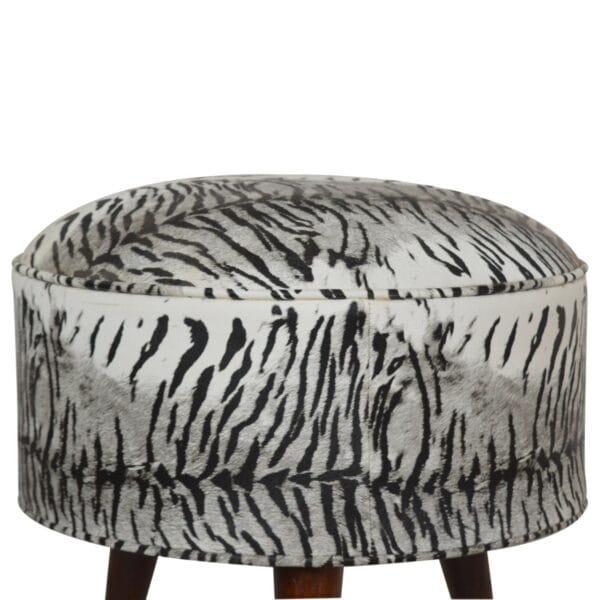 Zebra Print Footstool - Image 5