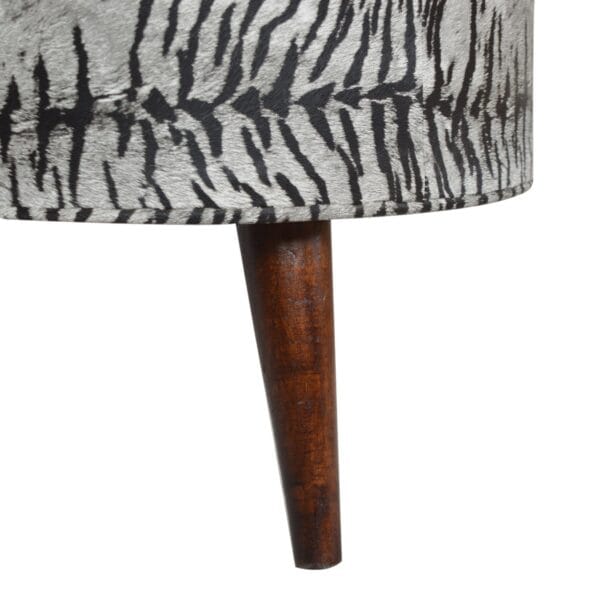 Zebra Print Footstool - Image 6