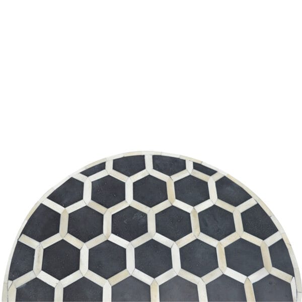 Cylindrical Bone Inlay Footstool - Image 3